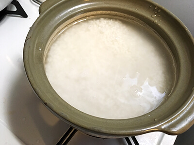土鍋の水加減