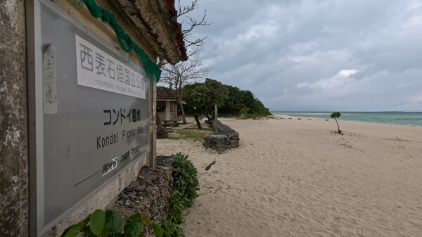 雨のコンドイ浜