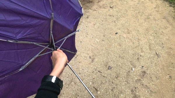 雨の竹富島を歩く