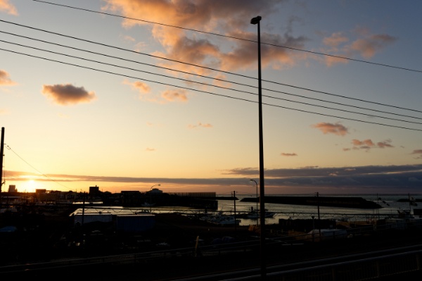 明け方の石垣島の海