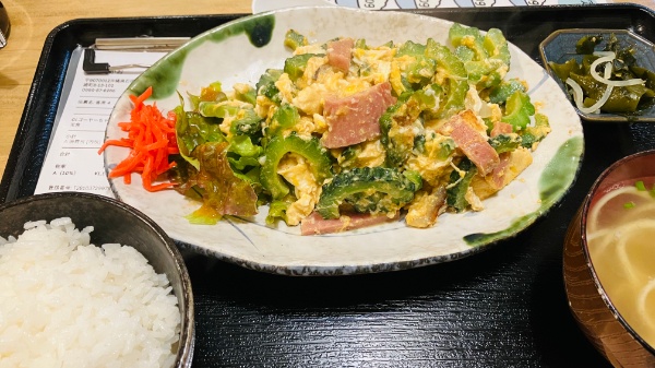 ゴーヤチャンプルー定食